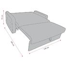 Sofá-cama 140cm 2 Lugares Com Baú Multimóveis Cr45260