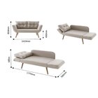 Sofa Cama 142,0cm X 85,0cm X 70,0cm Adele T1074 Bege