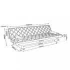 Sofá Cama 183cm Veludo Everest Viero