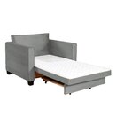 Sofá Cama 1 Lugar Leon  Prata