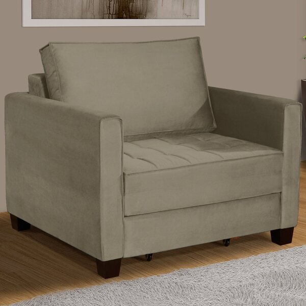 Sofá Cama 1 Lugar Leon Estofados Ferrari Bege Leroy Merlin