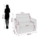 Sofá Cama 1 Lugar Marissol Capuccino