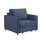 Sofá Cama 1 Lugar Solteiro 80cm Belize Azul