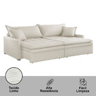 Sofá Cama 2,10m Elegance Linho Meu Sofá Online