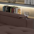 Sofá Cama 200 Cm Elite - Molas Ensacadas Marrom