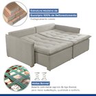 Sofá Cama 200cm Carolina Celflex Gelo