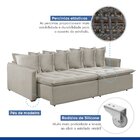 Sofá Cama 200cm Carolina Celflex Gelo