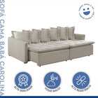 Sofá Cama 200cm Carolina Celflex Gelo