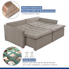 Sofá Cama 200cm Marrocos Celflex Creme