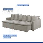 Sofá Cama 200cm Marrocos Celflex Gelo