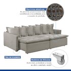 Sofá Cama 200cm Marrocos Celflex Gelo