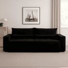 Sofa Cama 200cm Retratil E Reclinavel 4 Lugares Nepal Preto