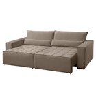Sofa Cama 260cm Retratil E Reclinavel 4 Lugares Nepal Castor