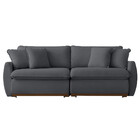 Sofá Cama 270 Cm Braço 15 Cm Retrátil E Reclinável Inova Meu