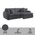 Sofá Cama 270 Cm Braço 15 Cm Retrátil E Reclinável Inova Meu