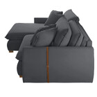 Sofá Cama 270 Cm Braço 15 Cm Retrátil E Reclinável Inova Meu