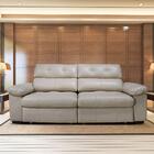 Sofá Cama 270cm 2 Lugares Detroit T02 Couro Matte Nude