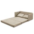 Sofá Cama 2 Lugares 1,50m Luisa Suede Bege Adonai Estofados