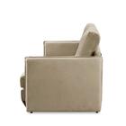 Sofá Cama 2 Lugares 1,50m Luisa Suede Bege Adonai Estofados