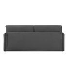 Sofá Cama 2 Lugares 1,50m Luisa Suede Cinza Adonai Estofados