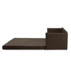 Sofá Cama 2 Lugares 1,50m Luisa Suede Marrom Adonai Estofados