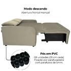 Sofa Cama 2 Lugares 138 Cm Amora New Veludo Milani Store