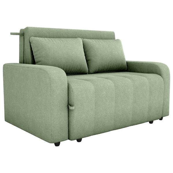 Sofa Cama 2 Lugares 138 Cm Amora Tecido Boucle Milani Store