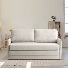 Sofá Cama 2 Lugares 153x68x86cm Charlie Bege/veludo