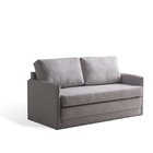 Sofa Cama 2 Lugares 153x68x86cm Charlie Cinza