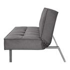 Sofá Cama 2 Lugares 177 Pé Cromado Grafite Com Cromado