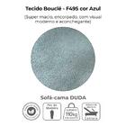 Sofa Cama 2 Lugares 185 Cm Duda Tecido Boucle Milani Store