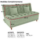 Sofa Cama 2 Lugares 185 Cm Duda Tecido Boucle Milani Store
