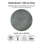 Sofa Cama 2 Lugares 185 Cm Duda Tecido Boucle Milani Store