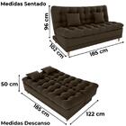 Sofa Cama 2 Lugares 185 Cm Duda Veludo Maserati Milani Store