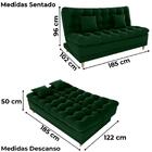 Sofa Cama 2 Lugares 185 Cm Duda Veludo Maserati Milani Store