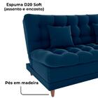 Sofa Cama 2 Lugares 185 Cm Duda Veludo Milani Store