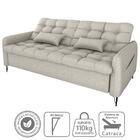 Sofa Cama 2 Lugares 200cm Pillar Linho Plano Milenum Milani S