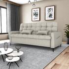 Sofa Cama 2 Lugares 200cm Pillar Linho Plano Milenum Milani S