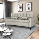 Sofa Cama 2 Lugares 200cm Pillar Linho Vancouver Milani Store