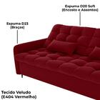 Sofa Cama 2 Lugares 200cm Pillar Veludo Milani Store