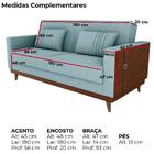 Sofa Cama 2 Lugares 203 Cm Esther Boucle Corino Milani Store