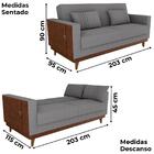 Sofa Cama 2 Lugares 203 Cm Esther Boucle Corino Milani Store