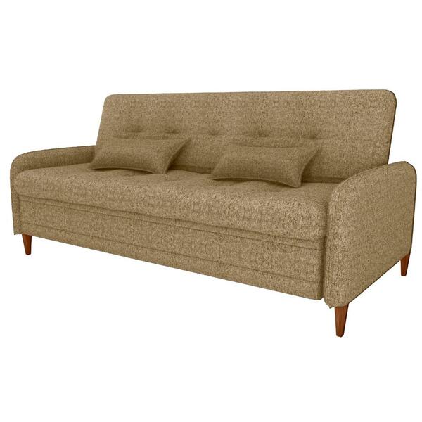 Sofa Cama 2 Lugares 206 Cm Donna Linho Vancouver Milani Store