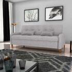 Sofa Cama 2 Lugares 206 Cm Donna Linho Vancouver Milani Store