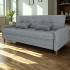 Sofa Cama 2 Lugares 206 Cm Donna Linho Vancouver Milani Store