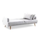 Sofá Cama 2 Lugares 211cm Hera  Cinza