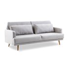 Sofá Cama 2 Lugares 211cm Hera  Cinza