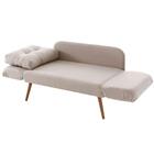 Sofá-cama 2 Lugares Adele Daf Móveis 140 Cm Madeira Eucalipto