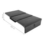 Sofá Cama 2 Lugares Belize Suede Cinza