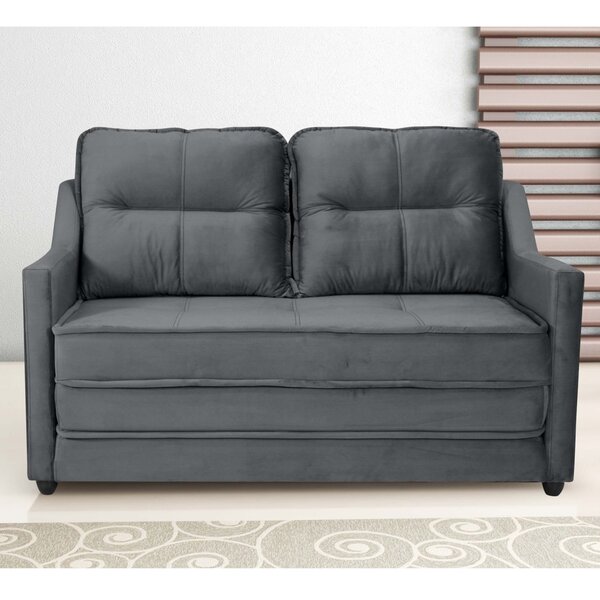Sofá Cama 2 Lugares Camila Matrix Cinza